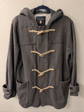 Argyleculture By Russel Simmons Mens Hooded Duffel Coat Jacket